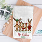 Reindeer Family Kitchen Towel