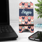 Rose Gold, Mint and Navy Chevron Phone Stand