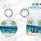 Beach Scene Keychain