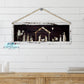 Rustic Wooden Nativity Scene Door Hanger | Sign