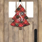Red Plaid Christmas Tree Door Hanger