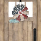 Rustic American Flag Windmill Door Hanger