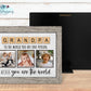 Grandpa Scrabble Tile Photo Picture Frame