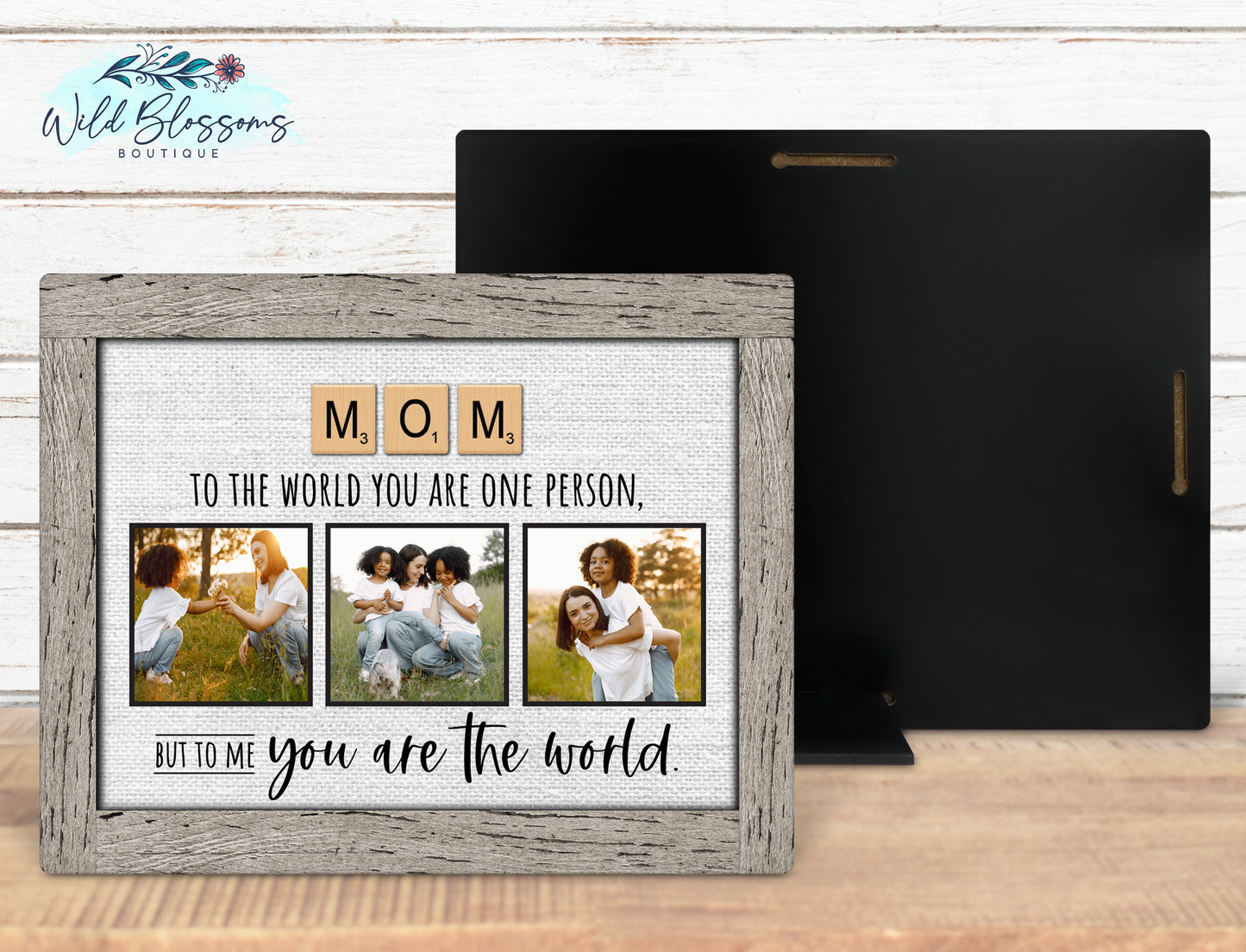 Mom Scrabble Tile Photo Picture Frame