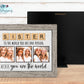 Sister Scrabble Tile Photo Picture Frame