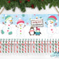 Snowman Personalized Christmas Countdown Advent Door Hanger