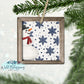 Snowman With Snowflakes Ornament