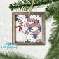 Snowman With Snowflakes Ornament