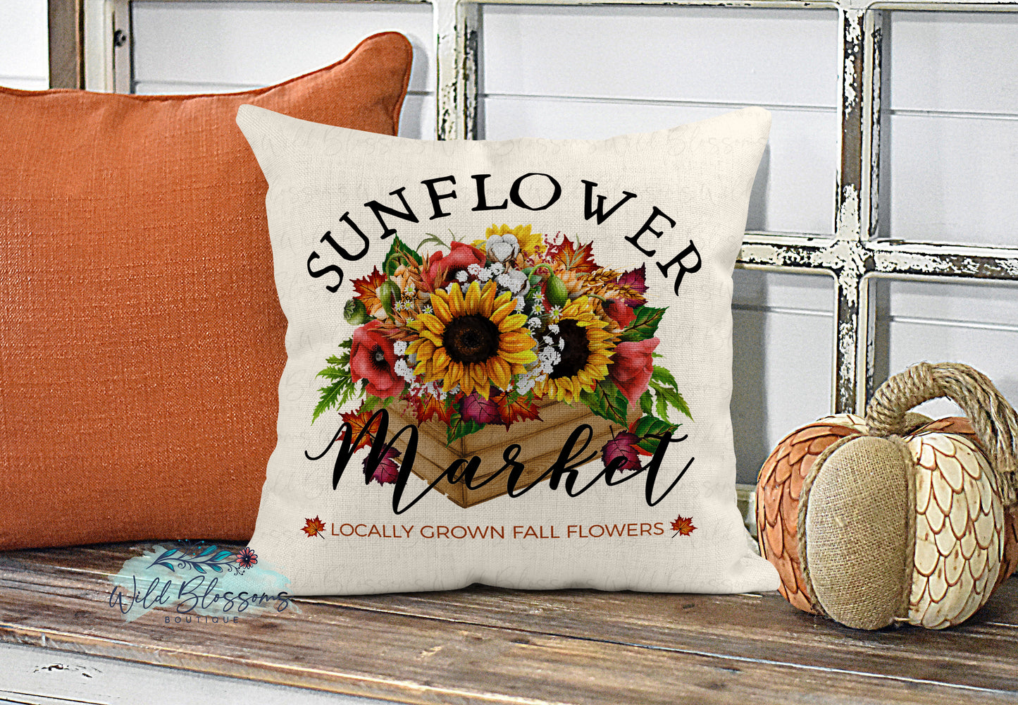 Sunflower Market Pillow