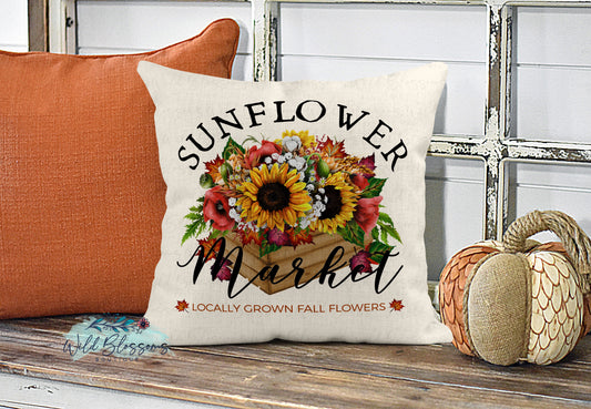 Sunflower Market Pillow