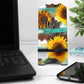 Sunflowers On Cowhide Phone Stand