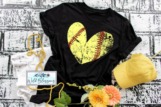 Softball Heart