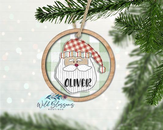 Boy Santa Personalized Ornament