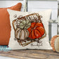 Thankful Pumpkin And Cotton Pillow