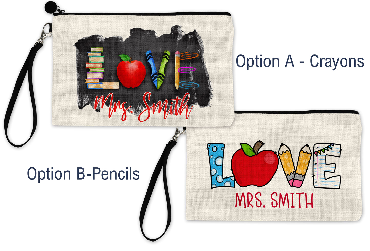 Teacher Love Linen Bag