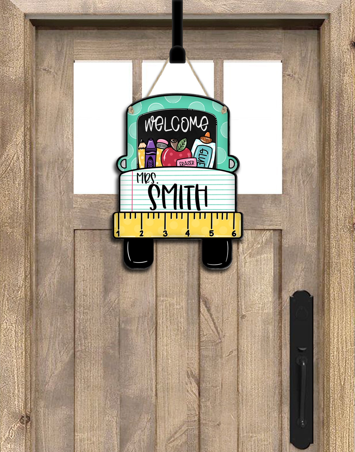 Welcome Teacher Truck Door Hanger