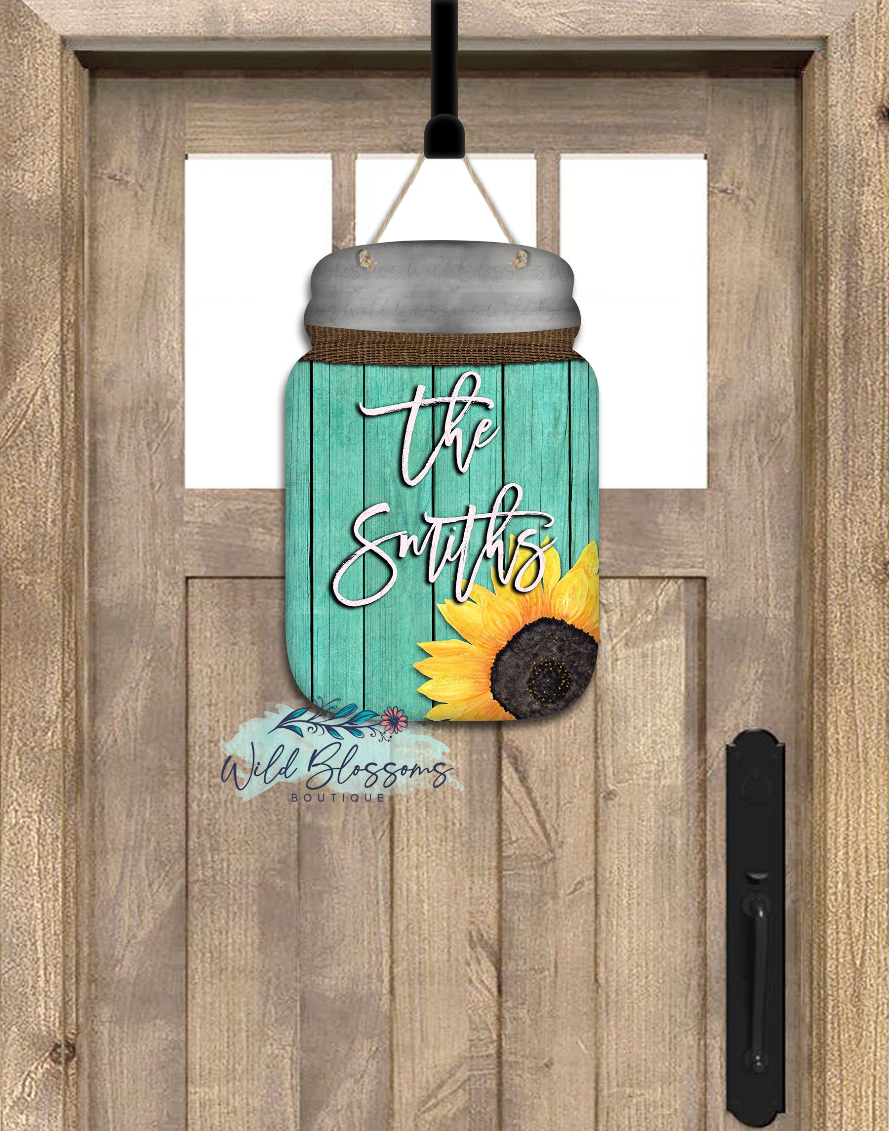 Mason Jar Door Hanger - Floral Bouquet Door Hanger - Mason Jar Door cheapest Decor - Mason Jar Sign - Spring Door Hanger - Summer Door Hanger - Porch