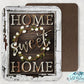 Wooden Frame And Cotton Wreath Home Sweet Home Sign