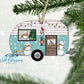 Winter Snowman Camper Ornament