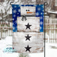 Winter Stacked Wooden Snowman Garden Flag