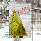 Glitter Christmas Trees Garden Flag