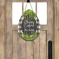 Wooden Buffalo Plaid Easter Egg Door Hanger