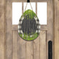 Wooden Buffalo Plaid Easter Egg Door Hanger