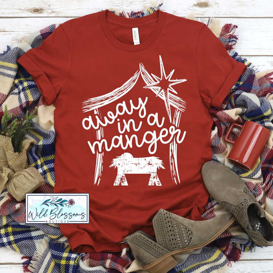 Away In A Manger Graphic Tee