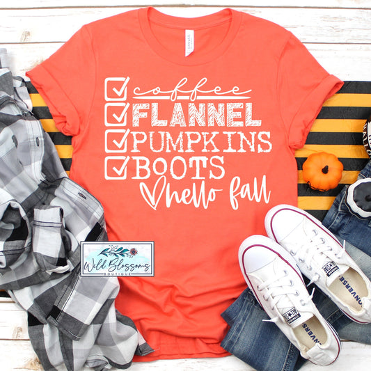 Coffee ~ Flannel ~ Pumpkins ~ Boots