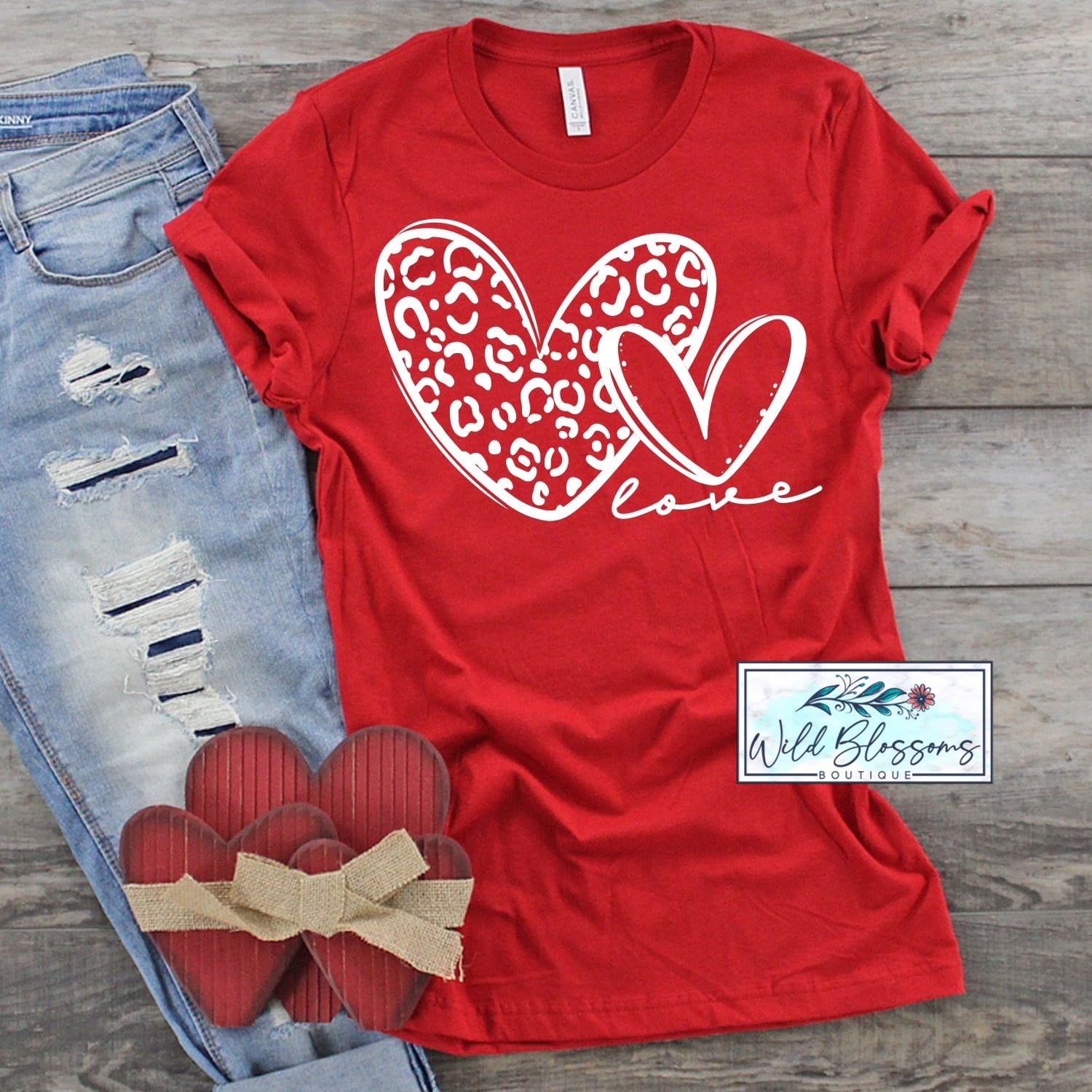 Double Heart Love – Wild Blossoms Boutique