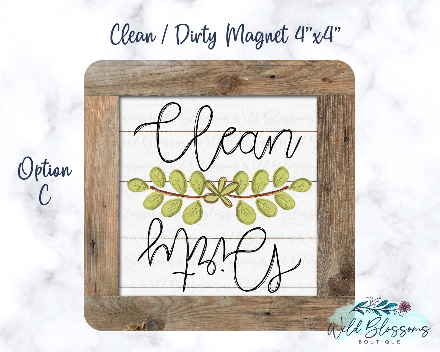 Farmhouse Clean / Dirty Dishwasher Magnet